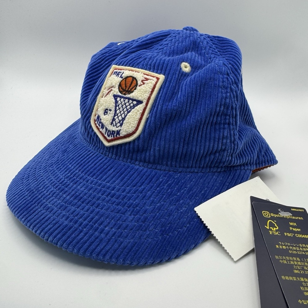 Polo Ralph Lauren New York Knicks Athletic‎ Inspired Patch Corduroy Ball Cap OS